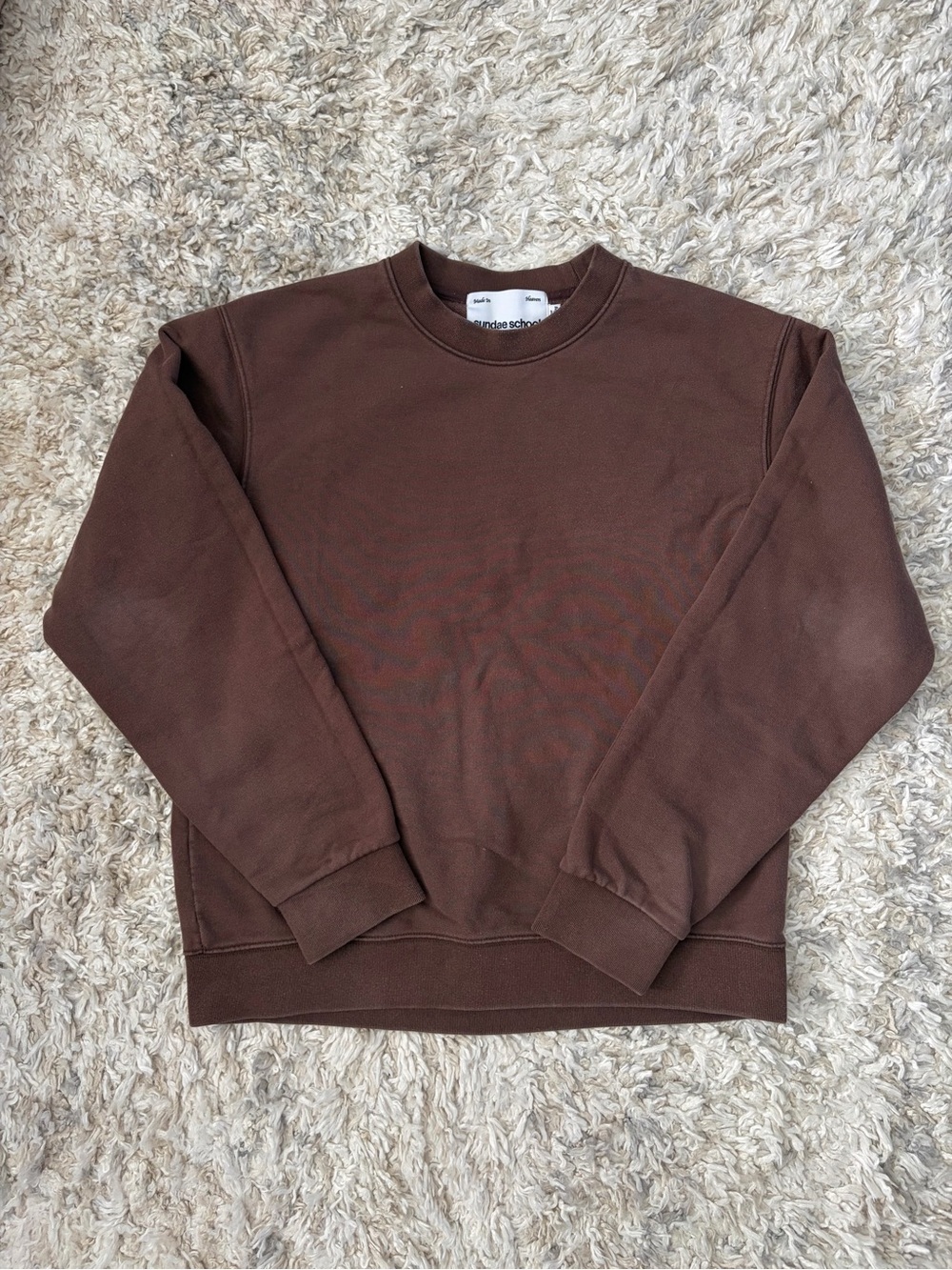 Sundae School Unisex Brown Uniform Crew Neck - Size S